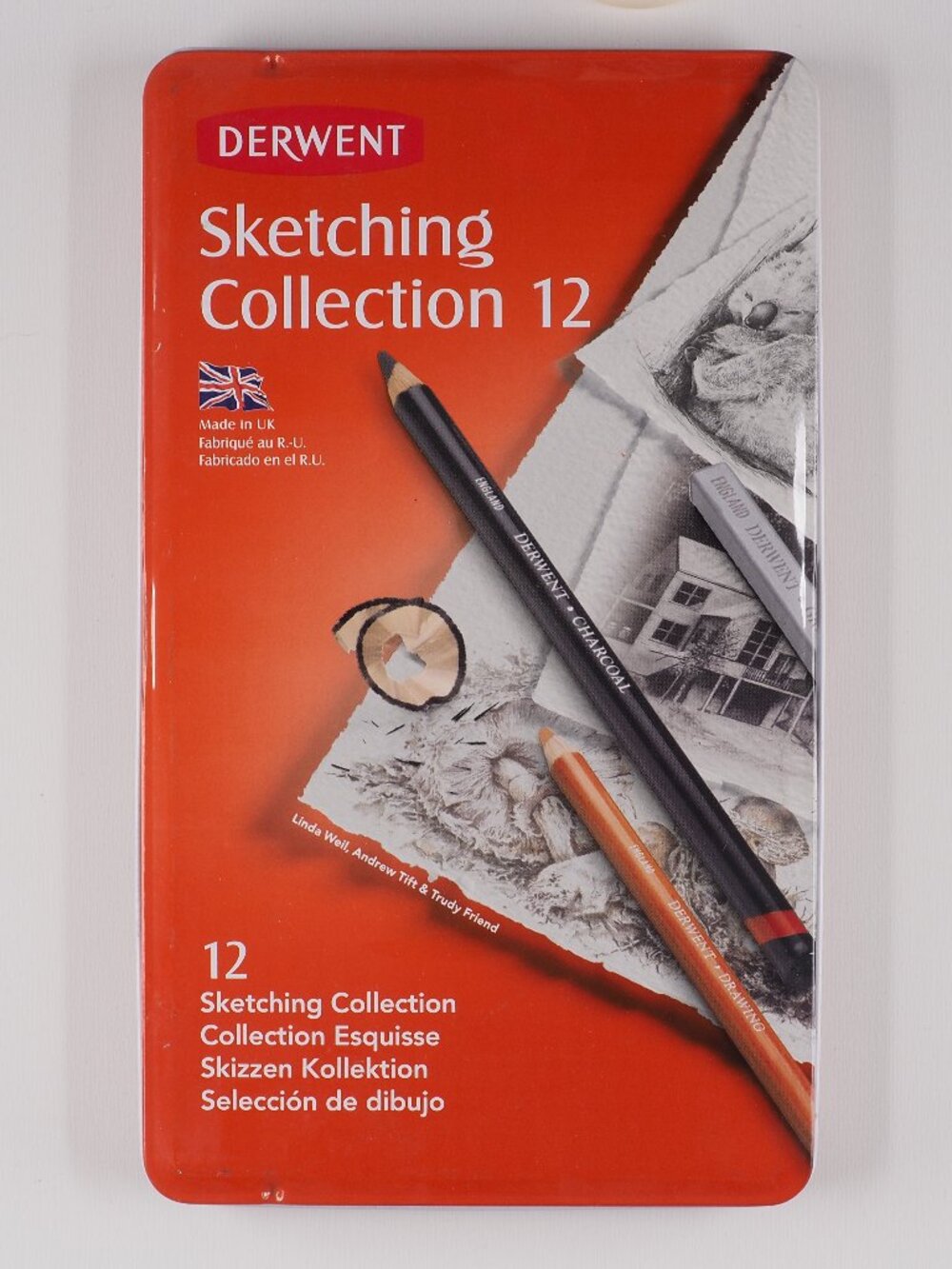 DERWENT Art supplies set vintage Sketching Collection Blocks pencils 12 set